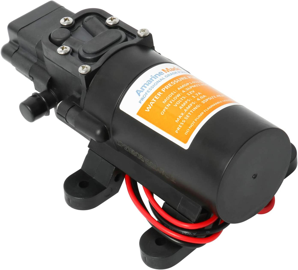 Fresh Water Pump Self Priming Sprayer Pump Water Pressure Pump 12V DC 1