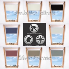BLACKOUT THERMAL ROOF BLINDS FOR  VELUX WINDOWS WITH CK FK MK PK UK SK CODES