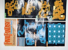 Final Fantasy 1990 Nintendo NES Dungeon Maps / Item Chart NES-FF-USA(A)