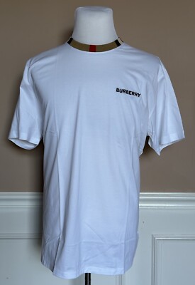 Burberry Jayson White Cotton T-shirt L (Oversized) 8069539 Burberry Jayson White Cotton T-shirt L (Oversized) 8069539