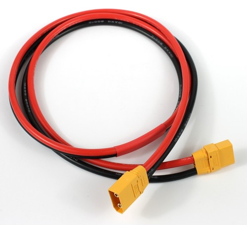 Long 1m metre XT90 extension cable charge wire lead RC 100cm battery ebike Lipo - Picture 2 of 4