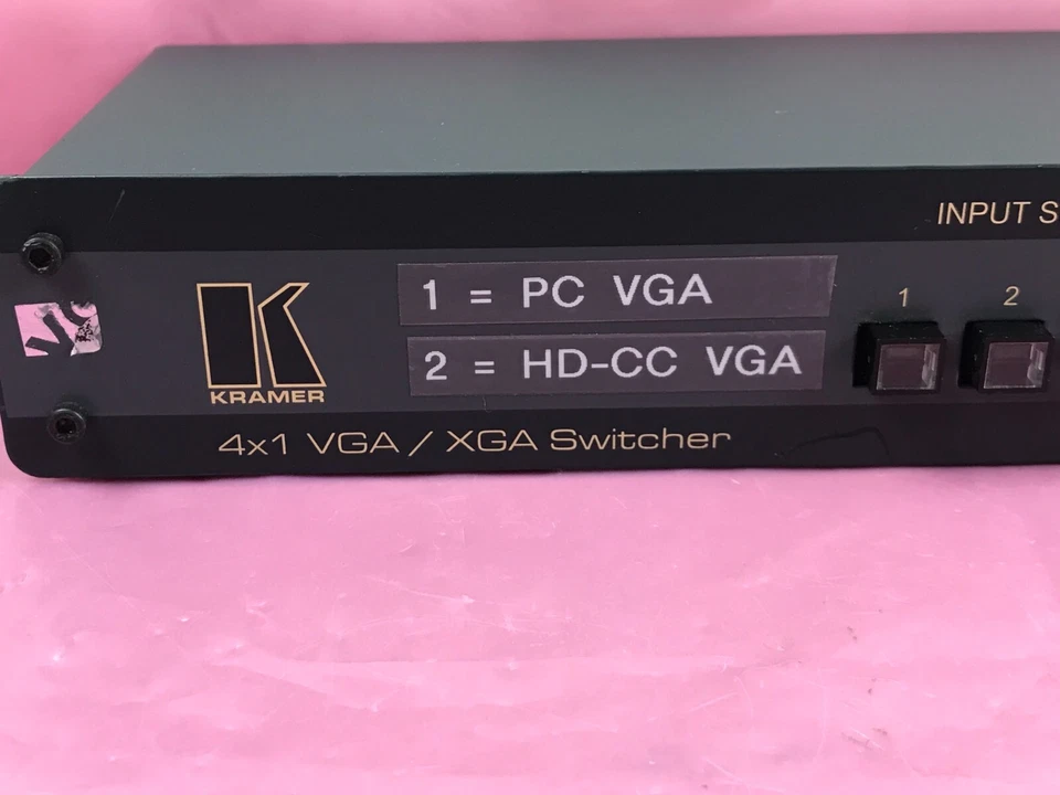 Kramer VP-41 4x1 VGA / XGA Computer Graphics Video Mechanical Switcher - Image 3 of 4