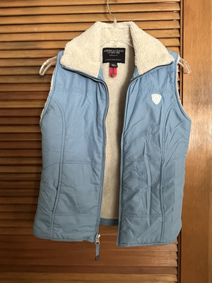 womens American Eagle Shelter Series sherpa Vest jacket coat S fleece Lined