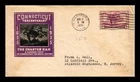 DR JIM STAMPS US COVER CONNECTICUT TERCENTENARY FDC SCOTT 772 IOOR CACHET