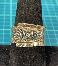 925 PZ Israel Floral Ring Size 11.5