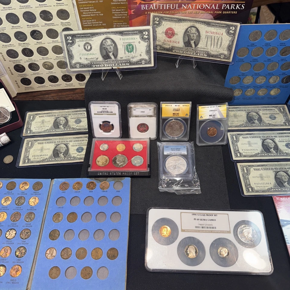 Coin Collection Moving Sale Multiple Estate sales Flying Eagles Morgan Silver  $ - Image 4 of 4