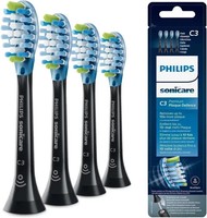 NEW Philips Sonicare Premium Plaque Defence BrushSync Heads - Black, Pack of 4