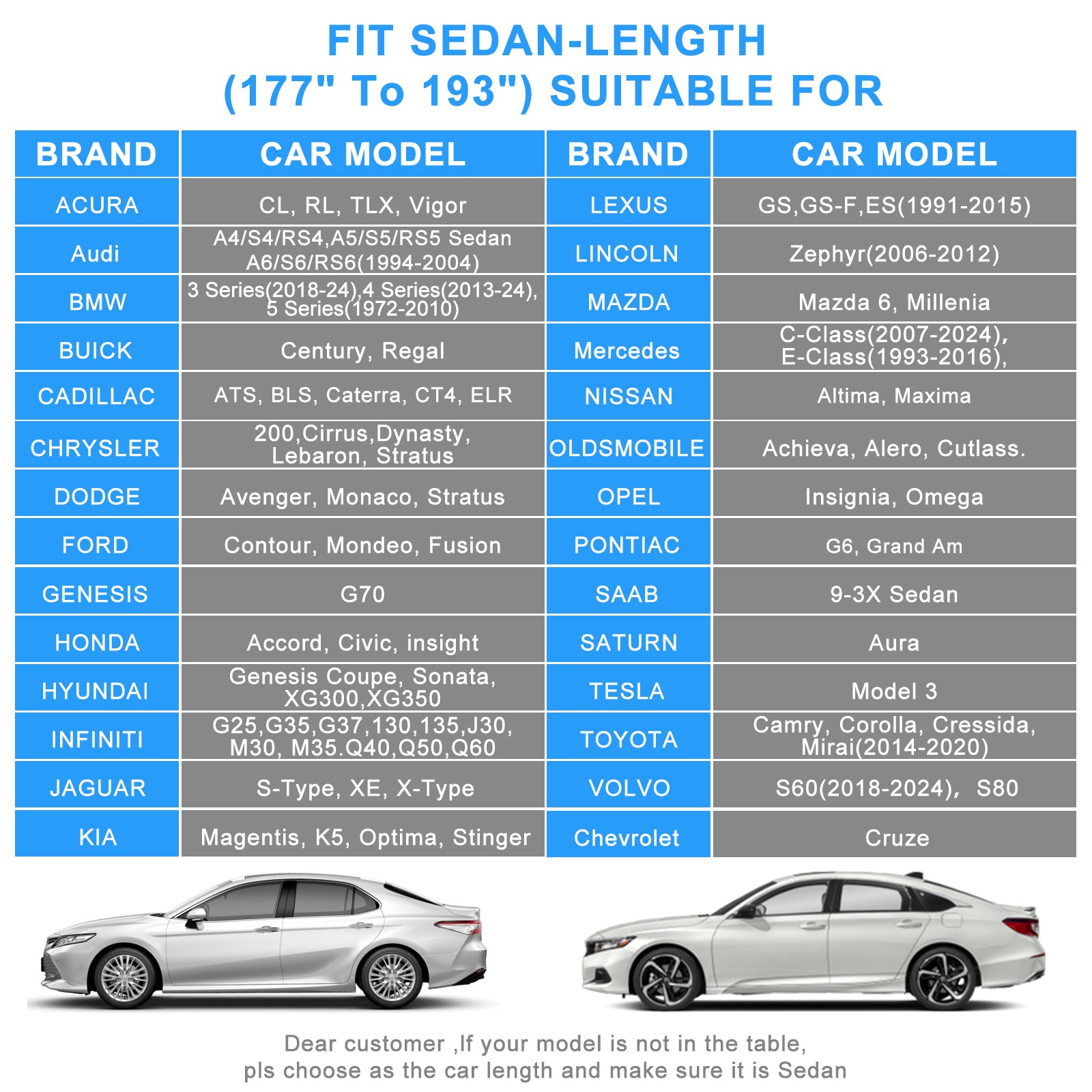 6-Layers Full Car Cover Waterproof All Weather Protection Anti-UV Cotton Lining