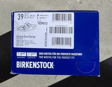 Birkenstock Arizona Rivet Border Suede Leather Dark Rust Color Narrow