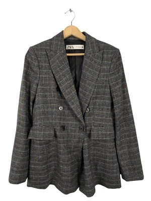 ZARA Blazer long Dames Blazer T EU 34 gris clair style d’affaires - Photo 1/4