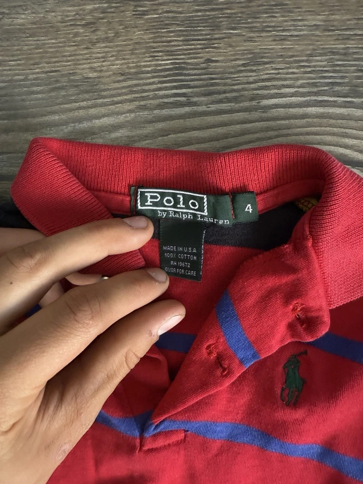 Polo By Ralph Lauren black label kids size 4 polo - Imagem 2 de 4