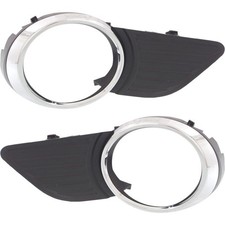 For 2011-2017 Toyota Sienna Fog Light Trim Set Left Right Black And Chrome 2pc For 2011-2017 Toyota Sienna Fog Light Trim Set Left Right Black And Chrome 2pc