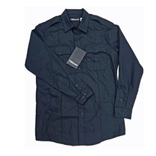 8705 NEW Blauer Long Sleeve Dark Navy L.E. Cotton Blend Duty Shirt