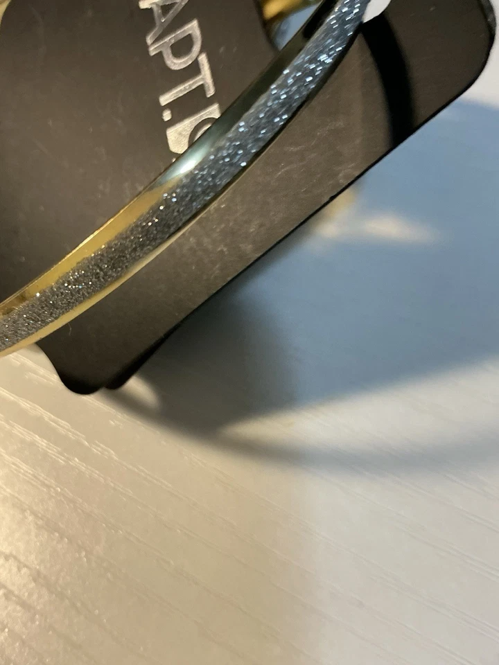 Набор из 5 прозрачных блестящих и золотистых браслетов Apt.9 3 дюйма вокруг - Изображение 3 из 4