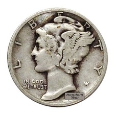FULL DATES 2 Rolls of 50 ea $10 Face Value 90% Silver Mercury Dimes