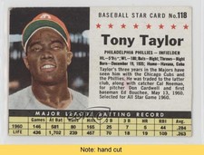 1961 Post Tony Taylor (Hand Cut) #118 READ z6d
