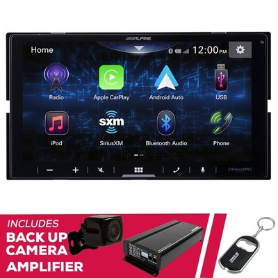Alpine iLX-W670 7  Multimedia with Backup Camera and KTA-450 Amplifier