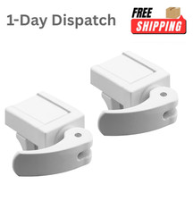 Defender Security Sliding Window Lock for Vinyl Windows White 2 Pack