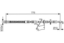 Bremsschlauch Vorderachse rechts für CITROËN PEUGEOT C5 III Break C6 407 Coupe