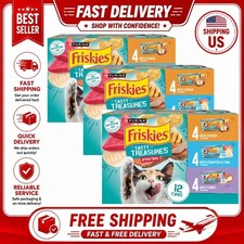 3 Pack Friskies Gravy Tasty Treasures Prime Filets, Wet Cat Food, 5.5 oz Cans