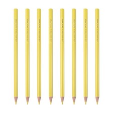 8PCS Colored Pencils Set, Wooden Oil Based Colored Drawing Pencil, Lemon Yellow