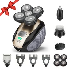 5 in 1 Head Shavers for Bald Men, Skull Head Shaver with Rechargeable Battery...