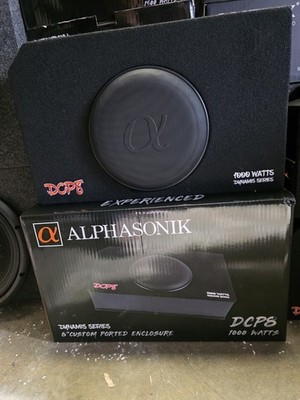 Dcp 8'' Alphasonik Subwoofer With Mini Ported Box Black PAIR