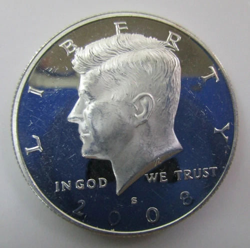 2008-S John F. Kennedy JFK 90% Silver Half Dollar 50c Proof Coin - SK1967