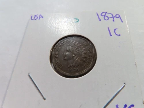 O13 USA 1879 Indian Cent XF