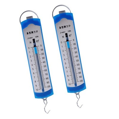 2Pcs Kraft Newton Meter Dynamometer Federwaage Physik Lab Experiment