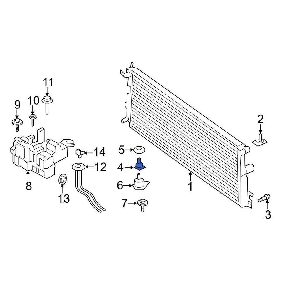 For Ford F-250 Super Duty 2017-2022 Ford HC3Z8575C Engine Coolant Thermostat Foto 3 de 4