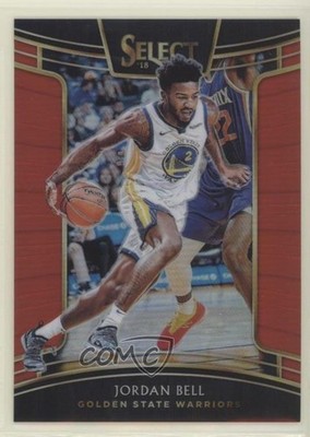 2018-19 Panini Select Concourse Red Prizm 16/199 Jordan Bell #58 02v3