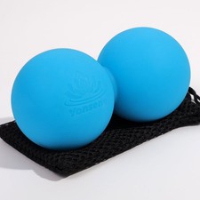 Double Lacrosse Massage Ball Peanut Massage Ball for Myofascial Release, Trig...