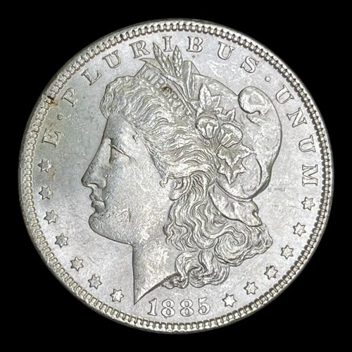1885 Morgan Silver Dollar AU+