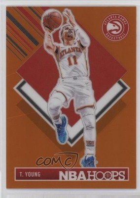 2024 Panini NBA Hoops Tribute Premium Orange Prizm 95/199 Trae Young #287 1e8u
