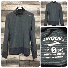 Brooks Pullover Women’s S Gray Long Sleeve Performance Casual