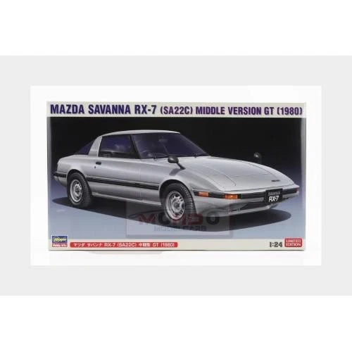 1:24 HASEGAWA Mazda Savanna Rx-7 Sa22C Middle Version Gt 1980 Kit HA20635 - Immagine 2 di 2