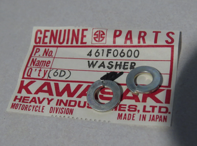 #ad 1966 2023 Kawasaki EX250 EX500 F11 A1 A7 W1 C2 Spring Washer 461F0600 QTY 8 $19.99