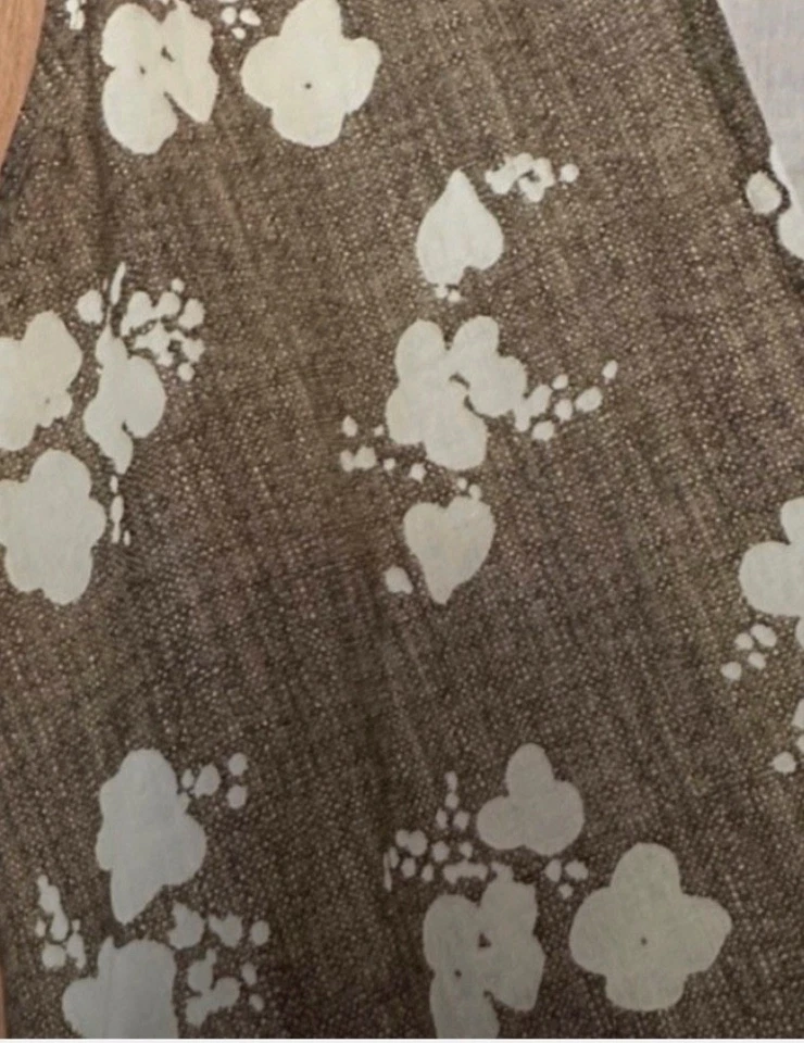 Tory Burch цветочный хлопок надежном платье миди - размер 4 - коричневый и белый - новый без ЯРЛЫКОВ - $498 - Изображение 3 из 4