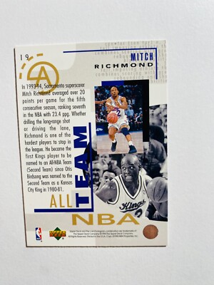 1994 UPPER DECK #19 MITCH RICHMOND NM-MT NBA BASKETBALL CARD