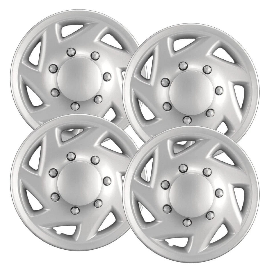 4 New Covers For Ford E350 E450 Econoline Van 1997-2023 16" Full Wheel Hub Caps - Image 2 of 4