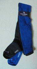 Collants Dagobert à L'envers Taille 3/4 - Bleu Azur Et Bleu Pétrole | Coton Mélange France