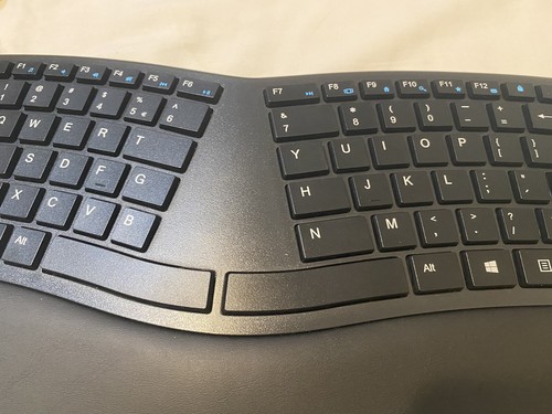 Kensington Pro Fit Ergonomic Wireless Keyboard ONLY Black - Picture 4 of 6