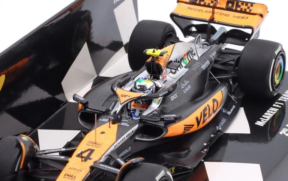 Minichamps McLaren MCL60 2nd British GP 2023 - Lando Norris 1/43 Scale - Image 3 of 4