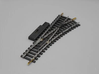 Rail aiguillage à droite 15.4 cm R=385 - logement bobine - Jouef - Photo 1/3