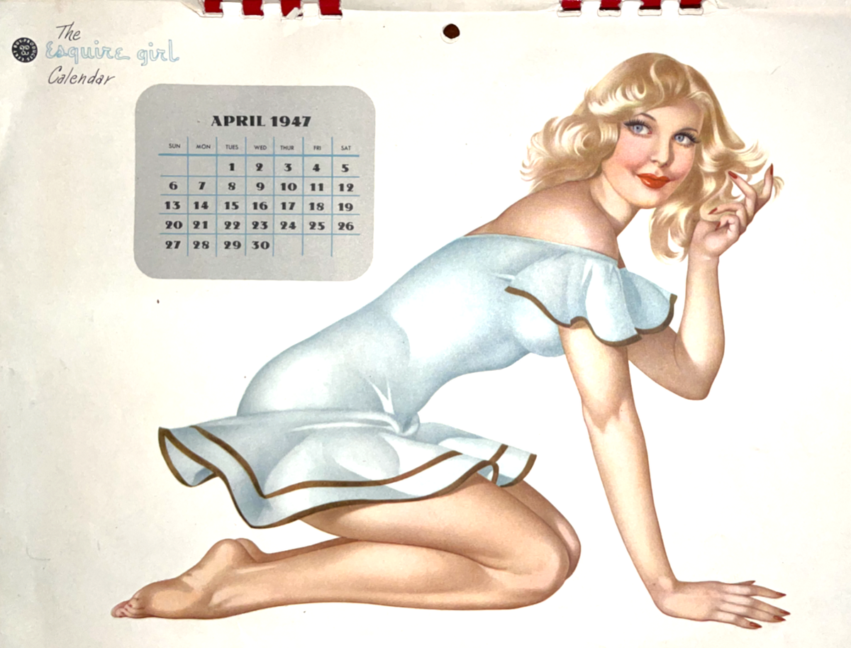 Alberto Varga 1947 Full Year The Esquire Pinup Picture Girl