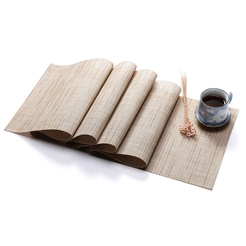 Plastic PVC Dinning Table Runner Multi Colours Decoration Woven Pattern Washable - Picture 8 of 30