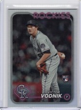 2024 Topps Chrome Victor Vodnik #607 Rookie RC Colorado Rockies