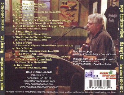 ROGER ''HURRICANE'' WILSON WAY I AM NEW CD