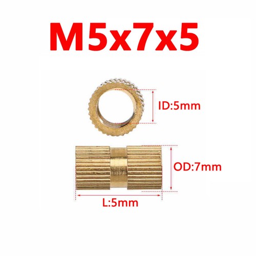 Brass Knurled Nut Threaded Heat Inserts Embedded Nut M2 M2.5 M3 M4 M5 M6 M8 - Picture 52 of 61